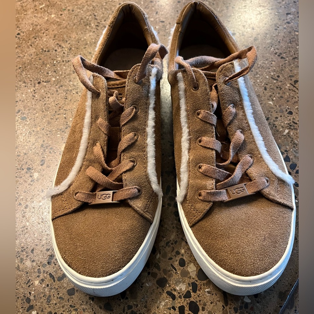 Ugg Suede Sneakers. Tan. Size 10.